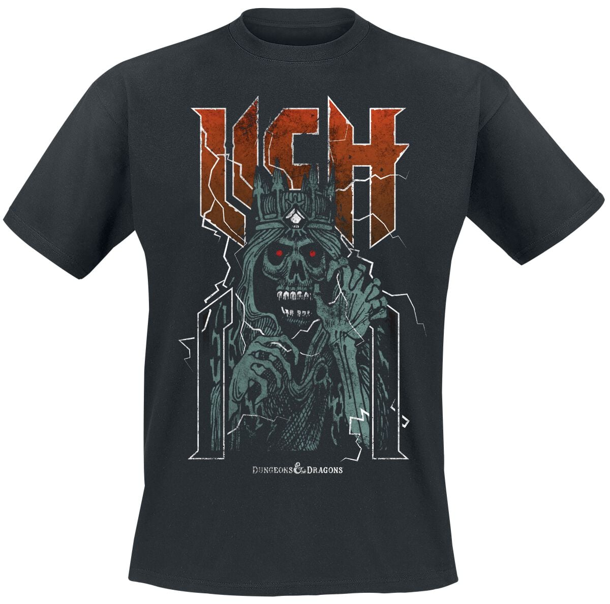 Dungeons and Dragons - Gaming T-Shirt - Lich King - S bis XXL - für Männer - Größe XXL - schwarz