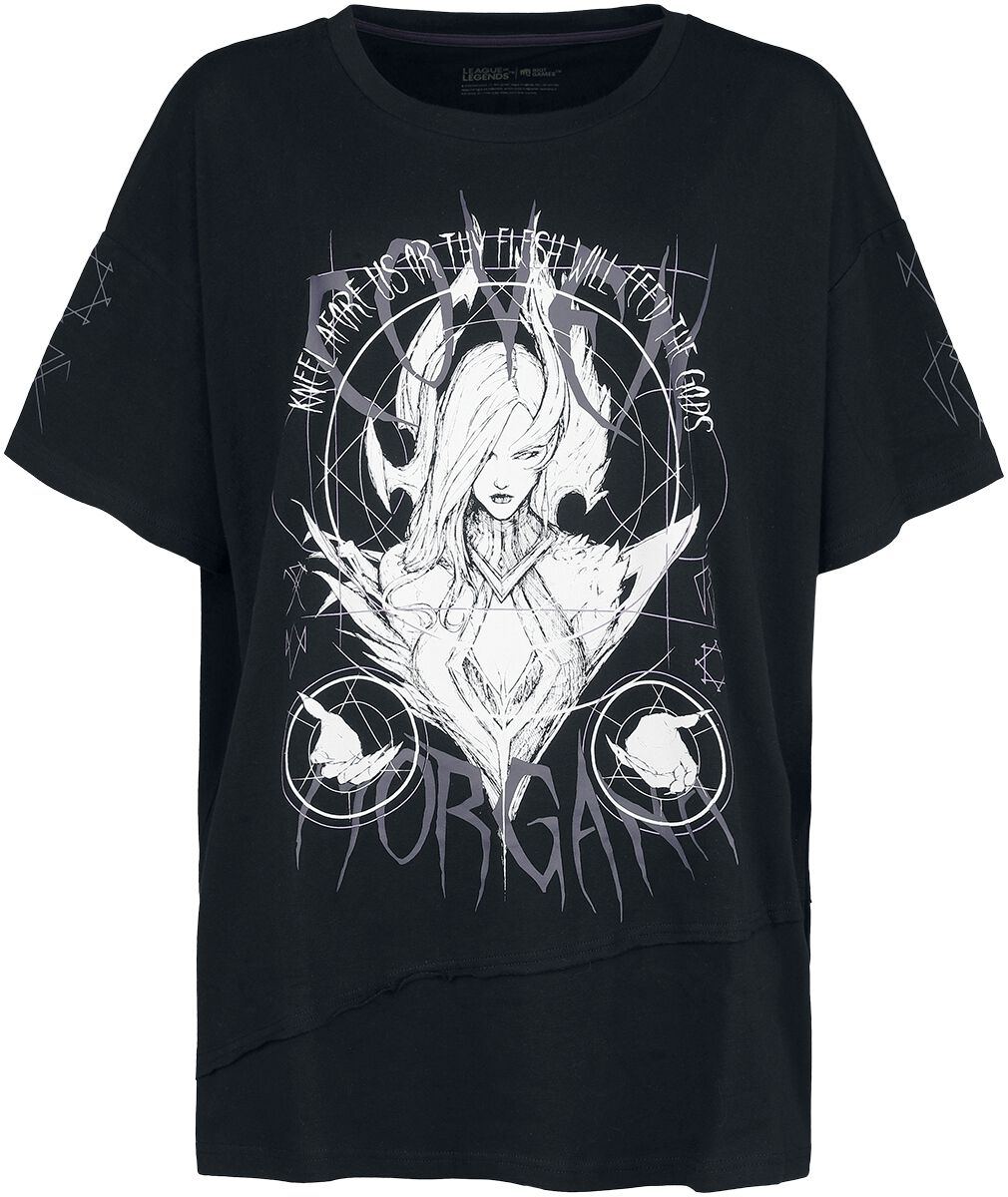 Image of T-Shirt Gaming di League of Legends - Arcane - Coven - Morgana - S a XXL - Donna - nero