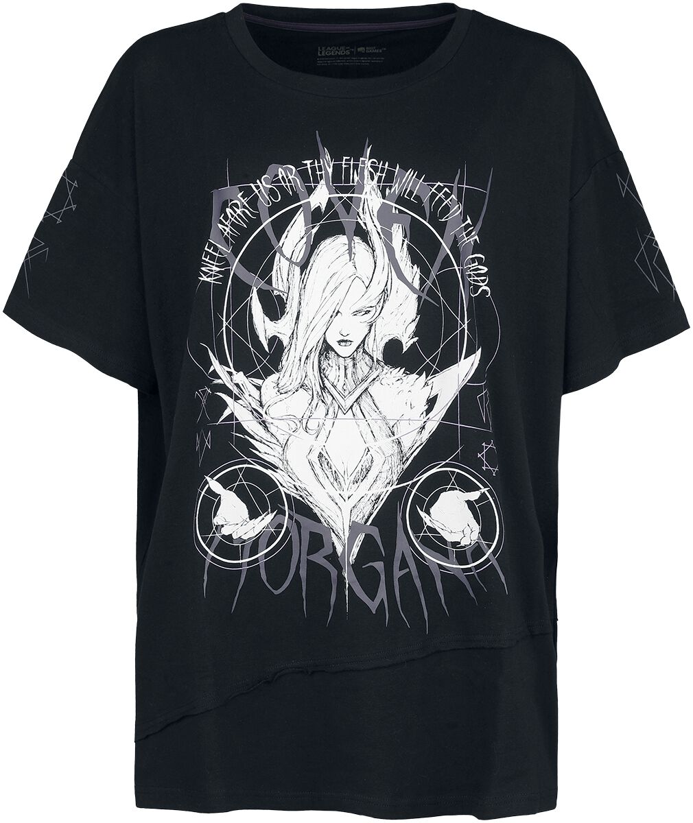 T-Shirt Manches courtes Gaming de League of Legends - Arcane - Coven - Morgana - S - M - pour Femme - noir