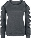 Studded Sweater, Black Premium by EMP, Sweatshirt
