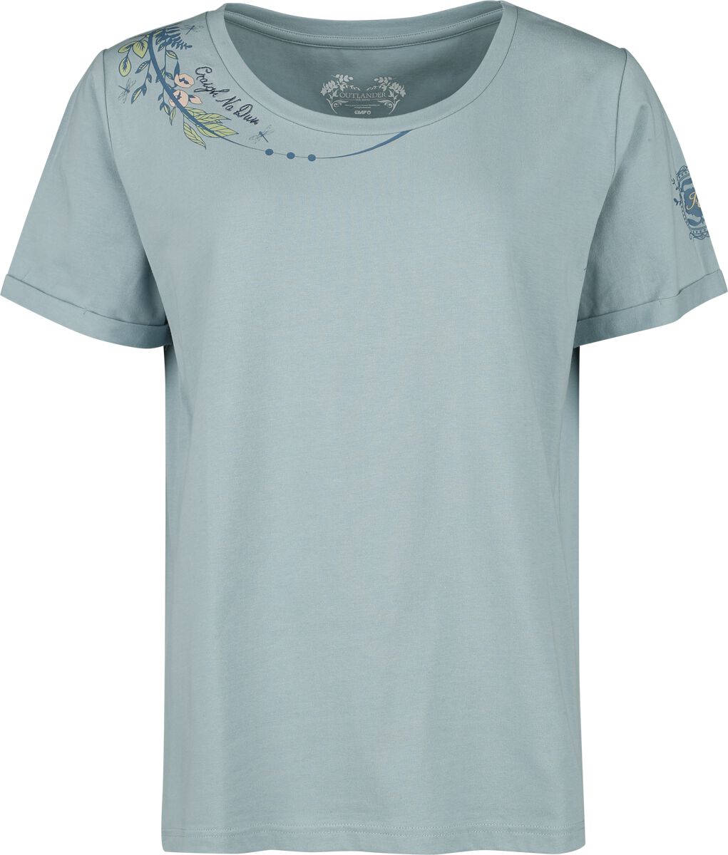 Outlander Craigh Na Dun T-Shirt blau in XXL