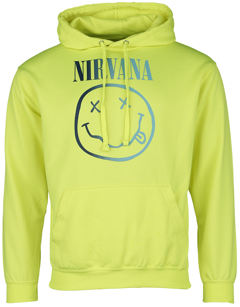 Nirvana - Rainbow Logo - Kapuzenpullover - gelb