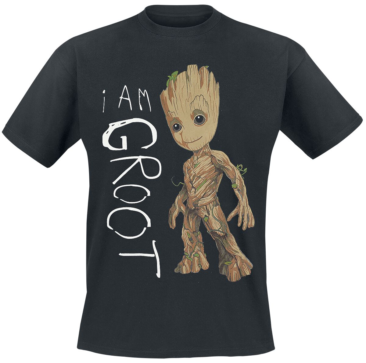 Guardians Of The Galaxy - Marvel T-Shirt - I Am Groot - S bis XL - für Männer - Größe XL - schwarz  - Lizenzierter Fanartikel