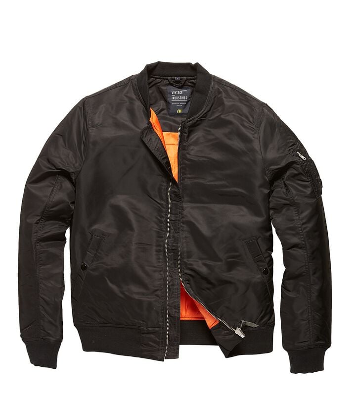 Vintage Industries Winterjacke - WESTFORD MA 1 - S bis 3XL - für Männer - Größe S - schwarz