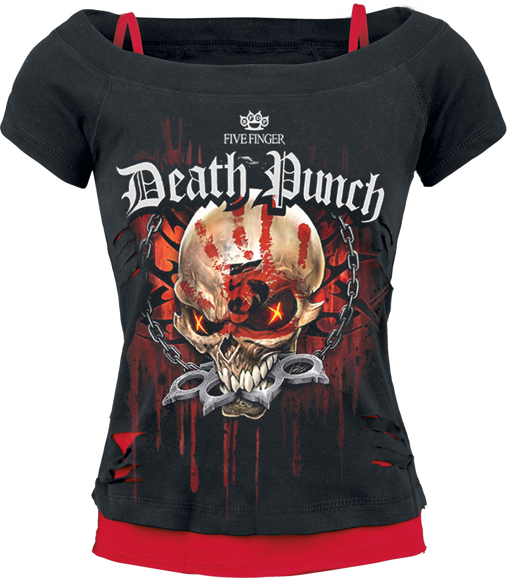 Five Finger Death Punch - Assassin - Girls shirt - black-red image