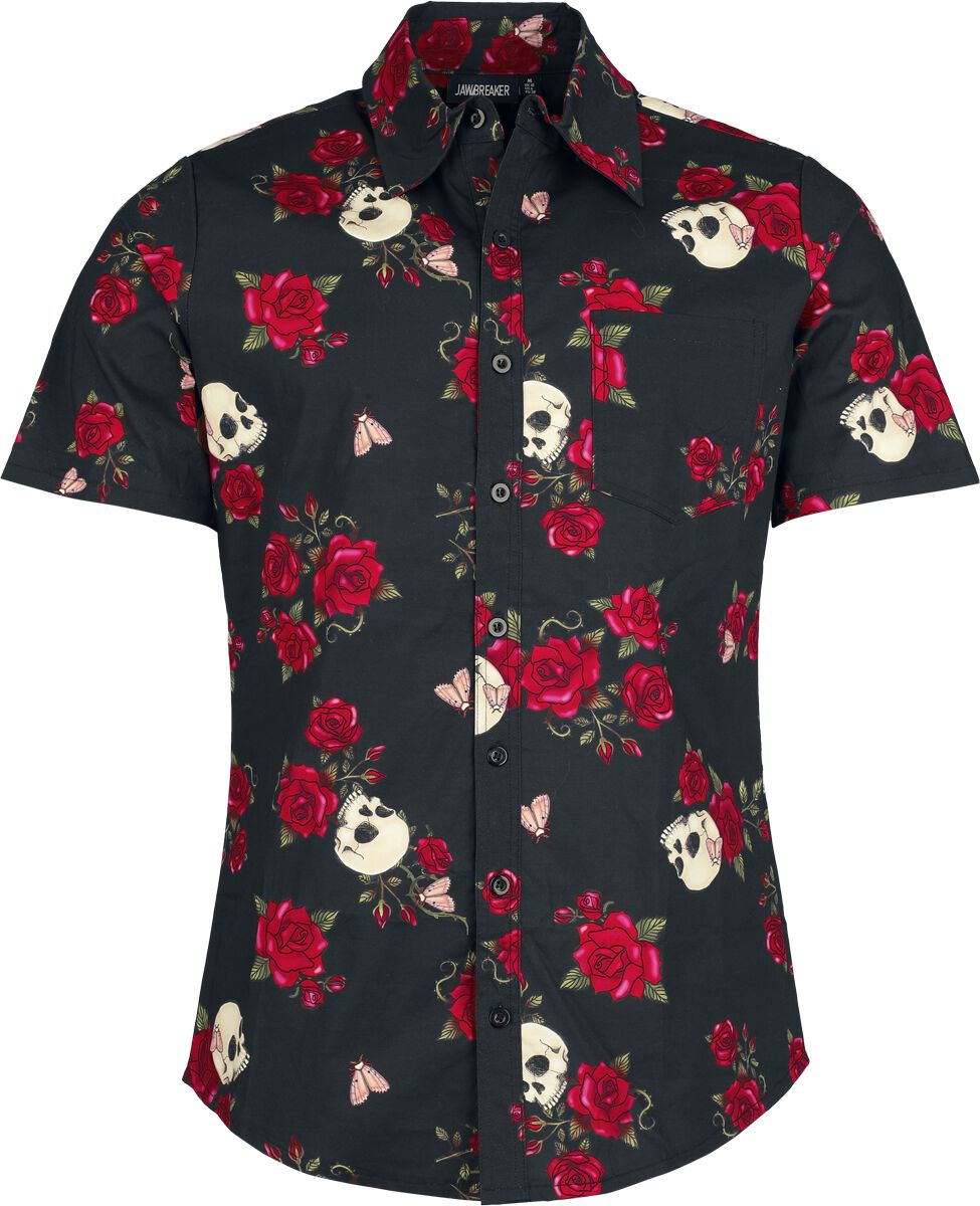 Levně Jawbreaker Košile Skulls and Roses Košile černá