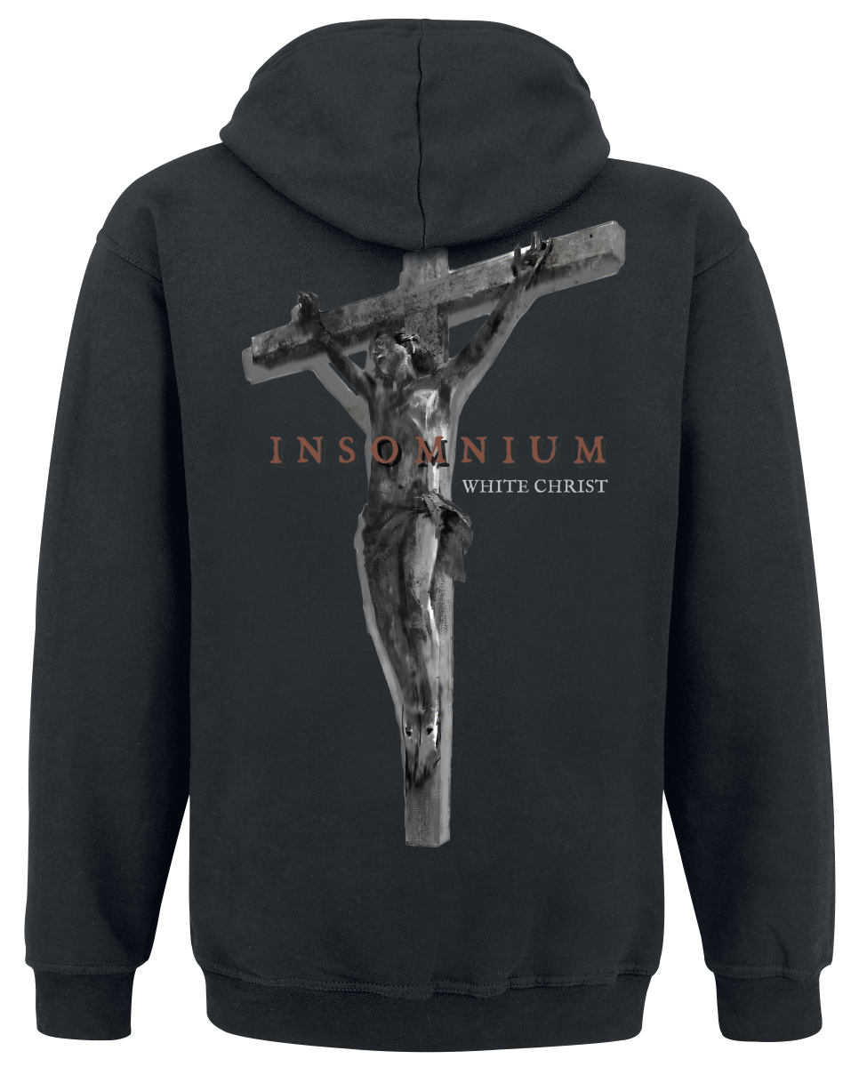 Insomnium White Christ Kapuzenpullover schwarz