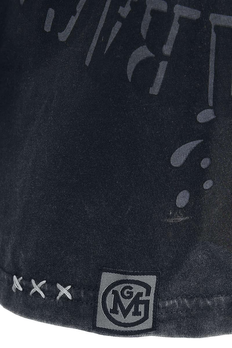 Gas Monkey Garage Washed Monkey Langarmshirt grau