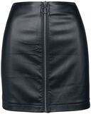 Ladies Faux Leather Zip Skirt, Urban Classics, Kurzer Rock