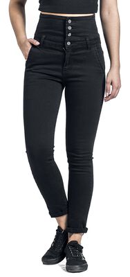 RED by EMP Vrouwen zwarte harembroek met print RED by EMP Vrouwen zwarte harembroek met print