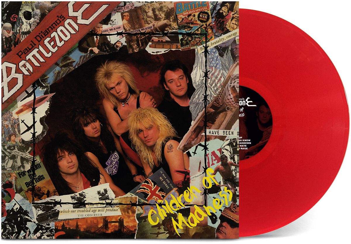 Image of Paul Di'Anno's Battlezone Children of madness LP rot