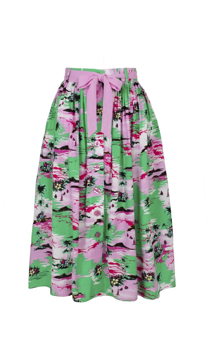 Image of Gonna al ginocchio di Hell Bunny - Kai Skirt - XS a XL - Donna - multicolore