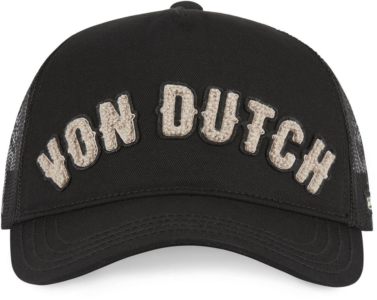 Image of Cappello di Von Dutch - WOMEN’S VON DUTCH TRUCKER CAP WITH MESH - Unisex - nero