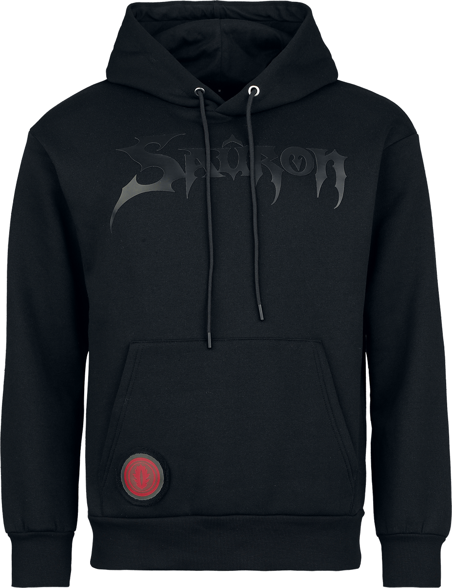 The Lord Of The Rings  Hoodie - Heat Logo - Sauron - Black on Black - for Men - black