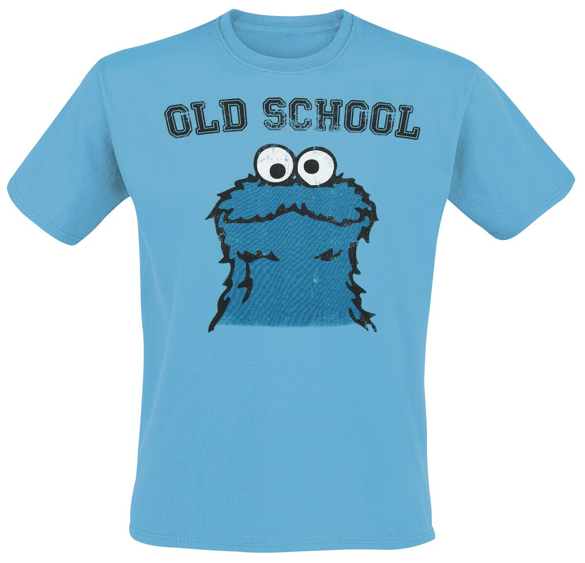 Sesamstraße Old School Monster T-Shirt blau