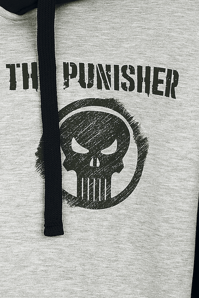 Thumbnail - The Punisher Skull Kapuzenjacke grau charcoal in L