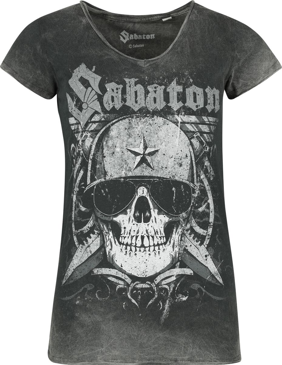 Sabaton Top - Unknown Soldier - S bis 4XL - für Damen - Größe XXL - grau  - EMP exklusives Merchandise!