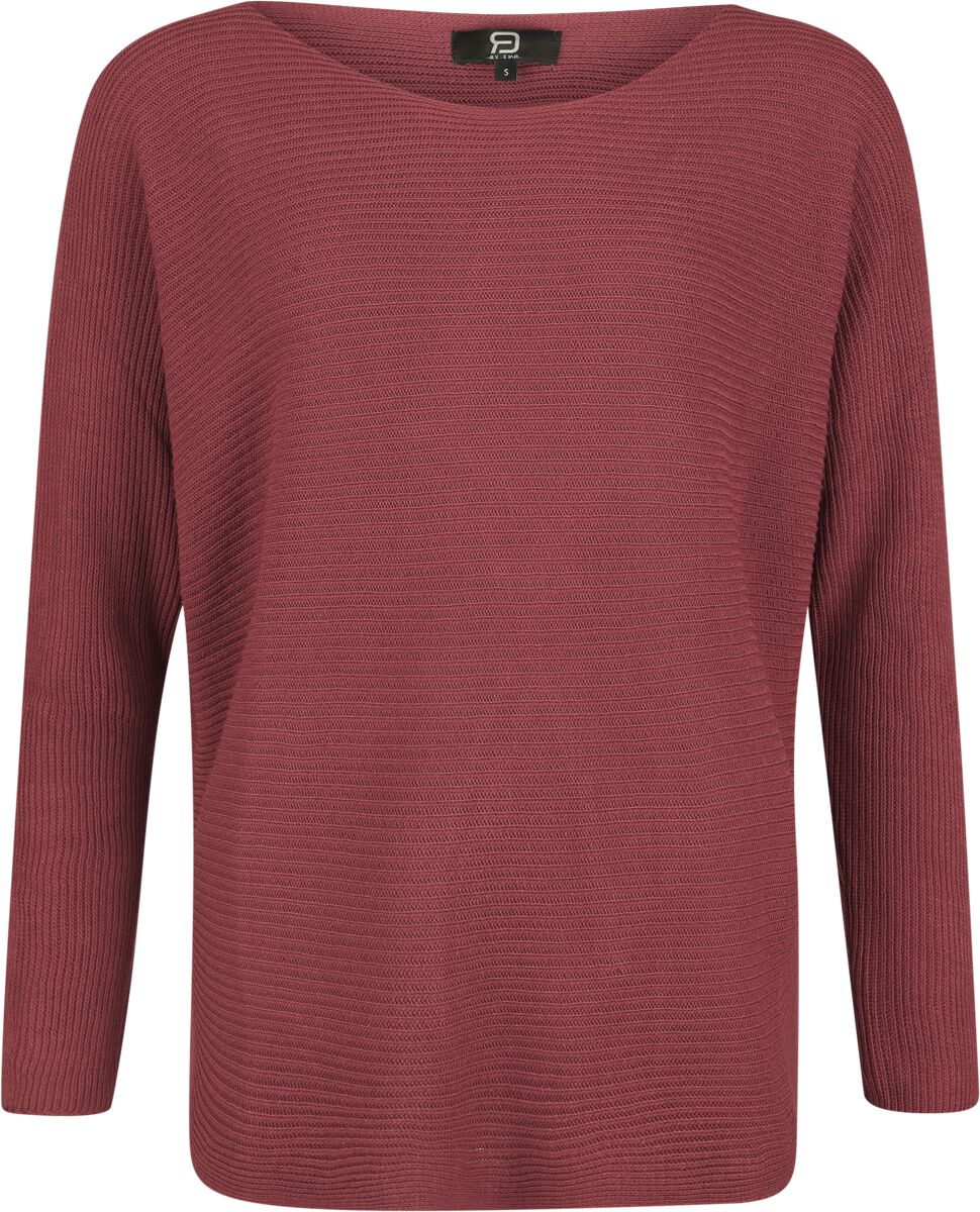 4068143375269 - Cosy Bat Sleeve Knit Langarmshirt bordeaux in M