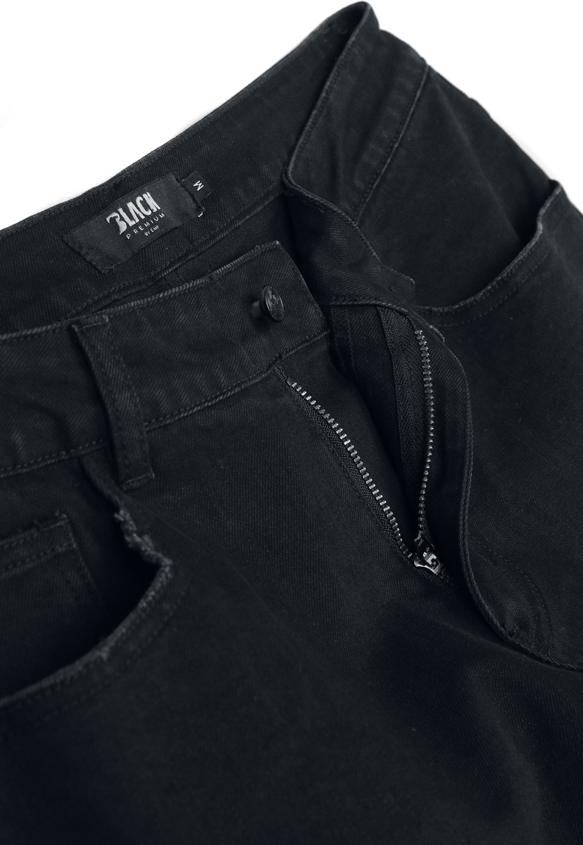 Thumbnail - Black Premium by EMP Celtic Snake Denimshorts Short schwarz in S