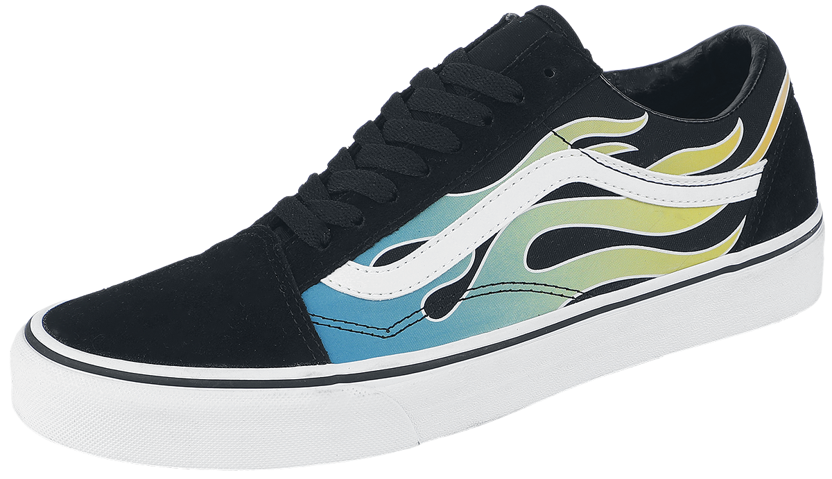 Vans OLD SKOOL Glow Flame Black/White Sneaker schwarz multicolor