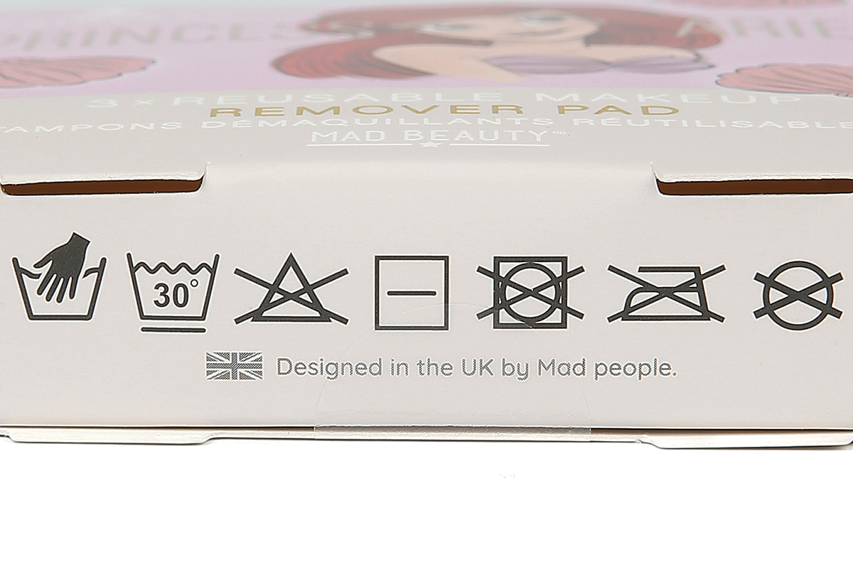 Arielle, die Meerjungfrau Mad Beauty - wiederverwendbare Abschminkpads Kosmetik weiß pink