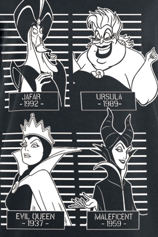 Filme & Serien Disney Bösewichte Mugshot | Disney Villains T-Shirt