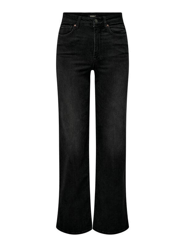 Only Jeans - ONLMadison Blush HW Wide DNM CRO099 NOOS - XS bis XL - für Damen - Größe XL - schwarz
