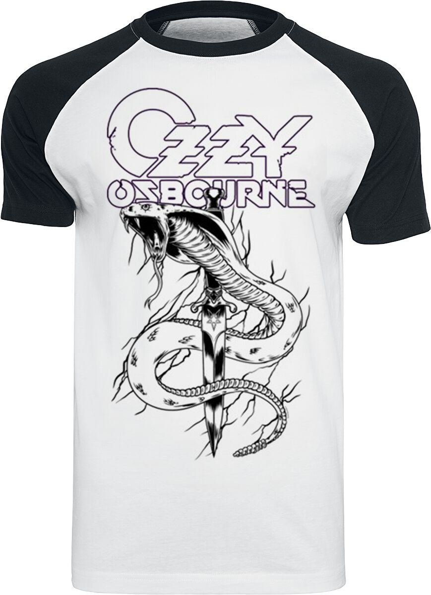 Ozzy Osbourne Vintage Snake T-Shirt white black