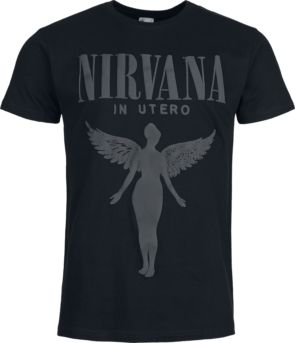 Nirvana  T-Shirt - Angel 3D Druck - for Men - black