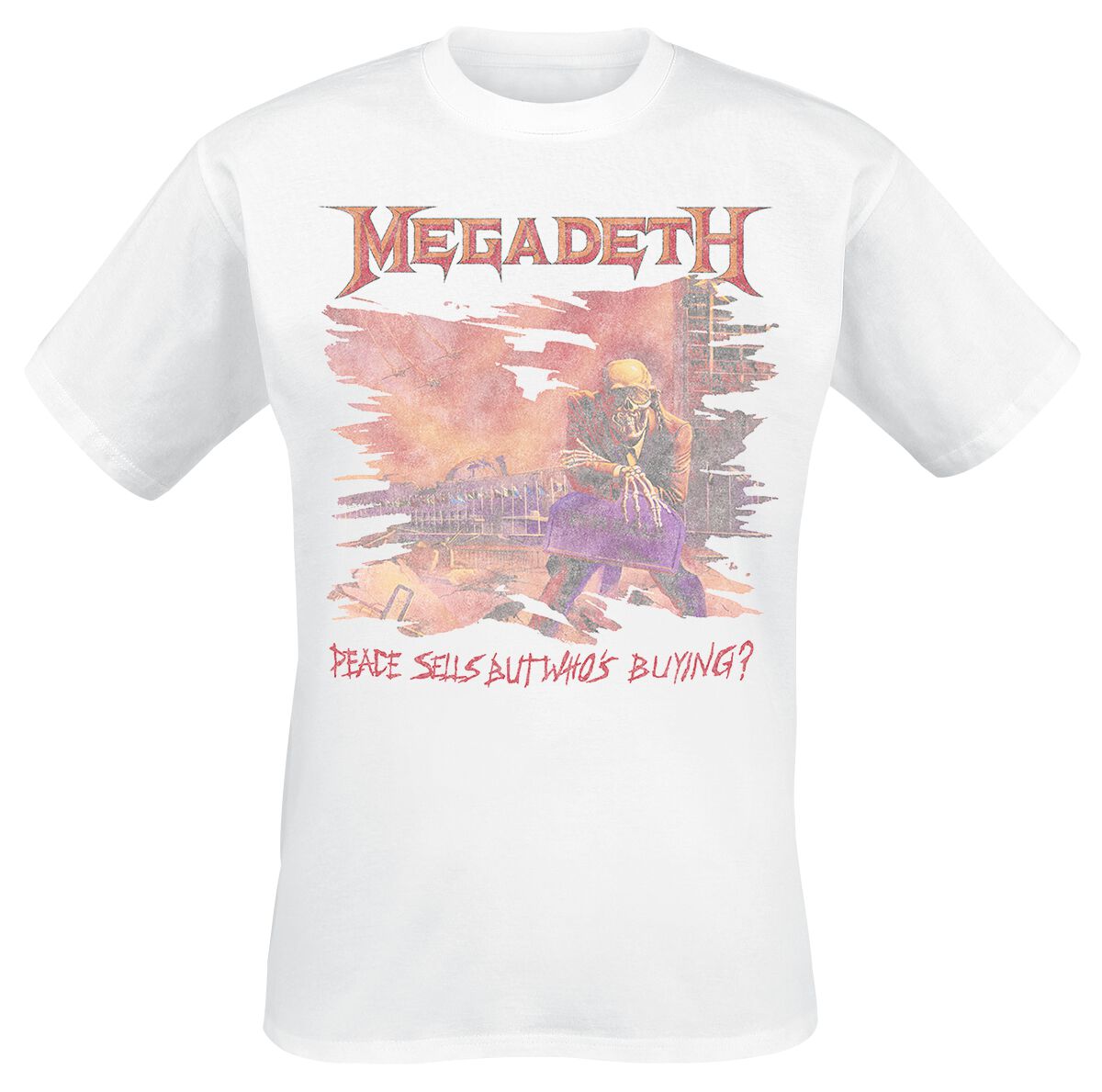 Peace Sells Vintage T-Shirt altweiß von Megadeth
