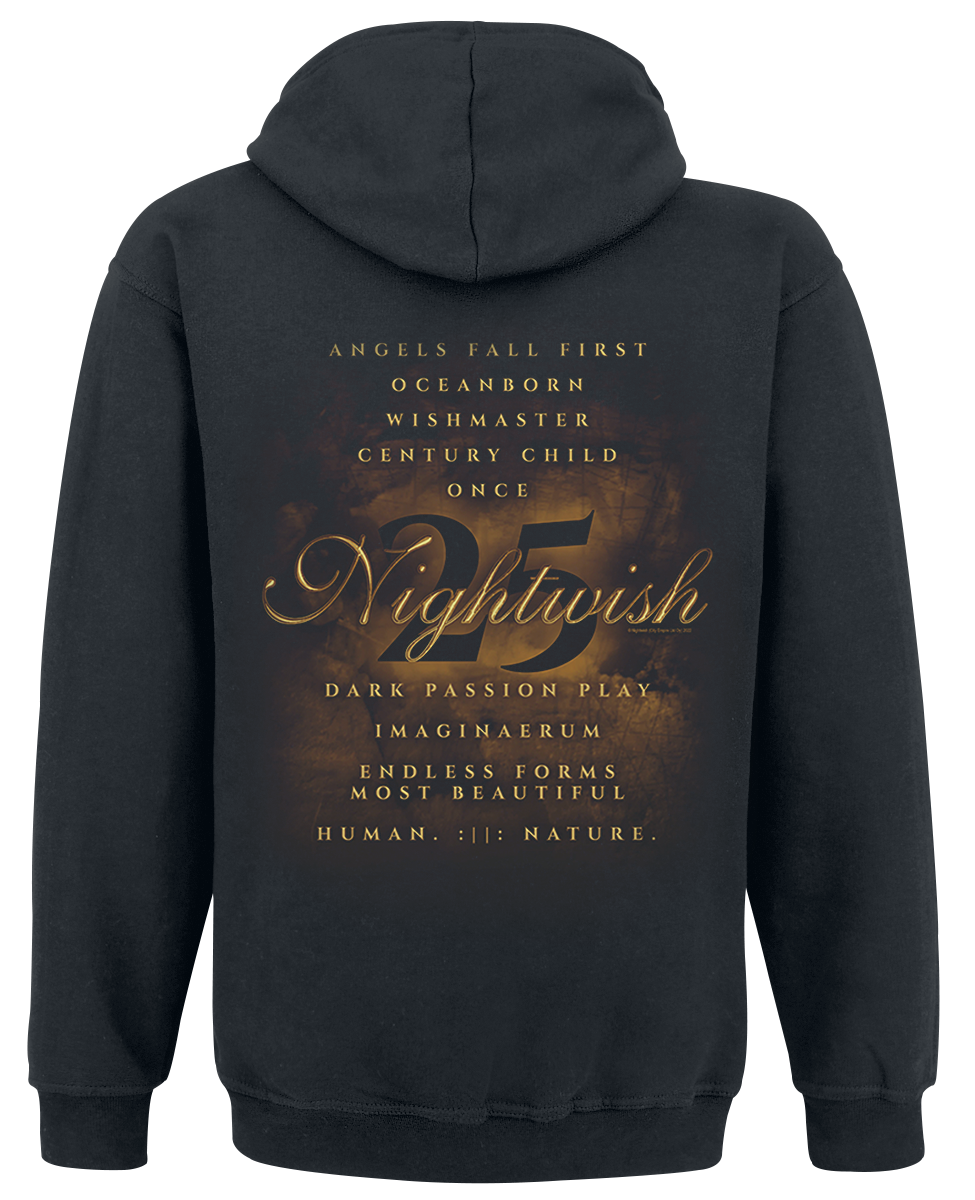 Nightwish 25 Kapuzenpullover schwarz