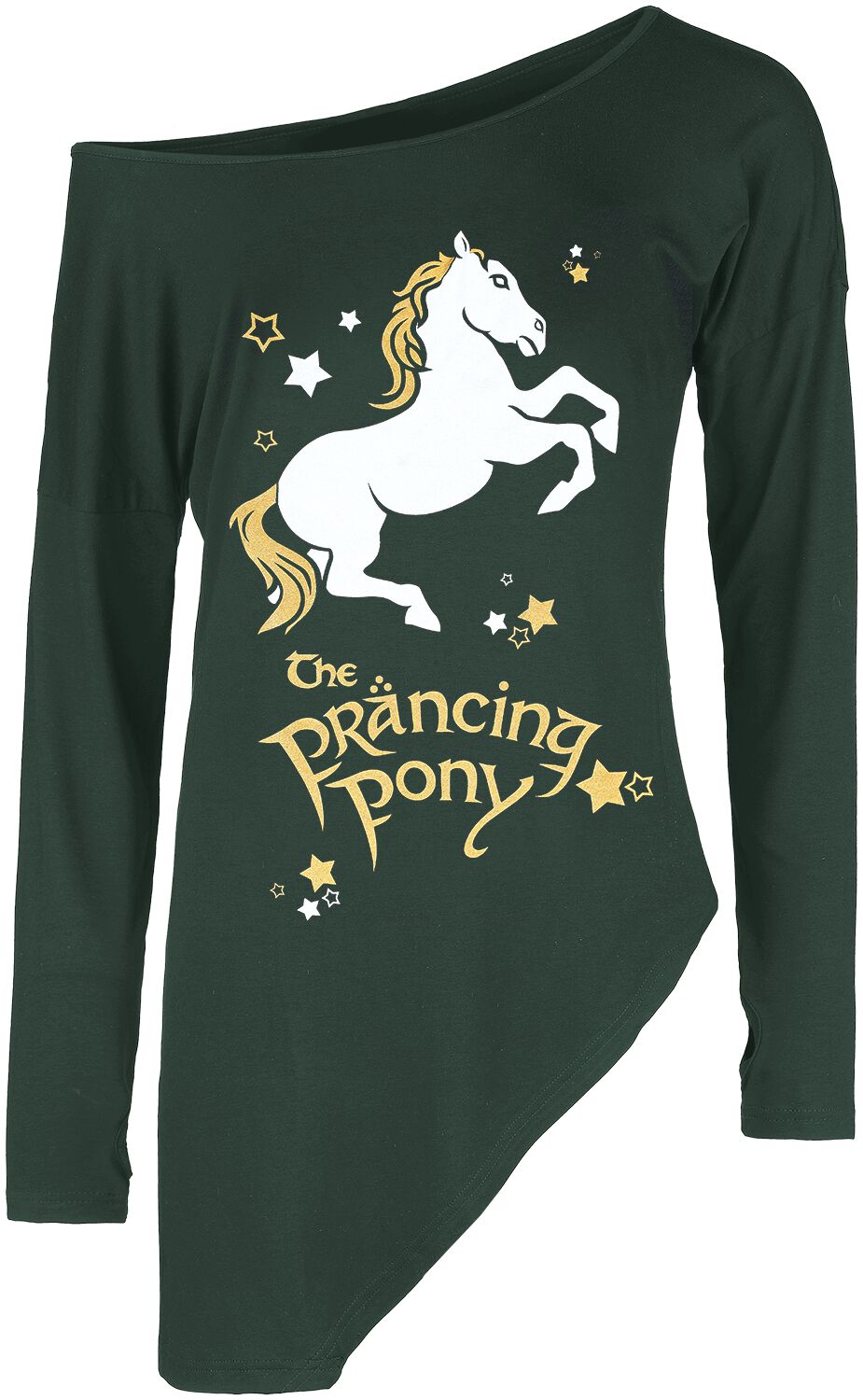 T-shirt manches longues de Le Seigneur Des Anneaux - Prancing Pony - S à L - pour Femme - vert