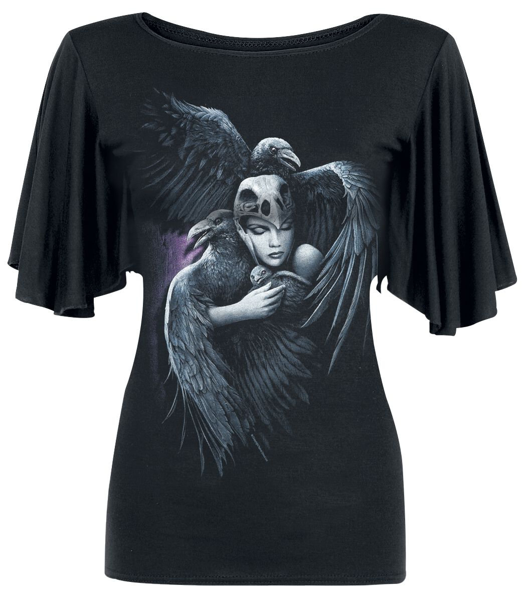 Image of Spiral Guardian Angel Girl-Shirt schwarz
