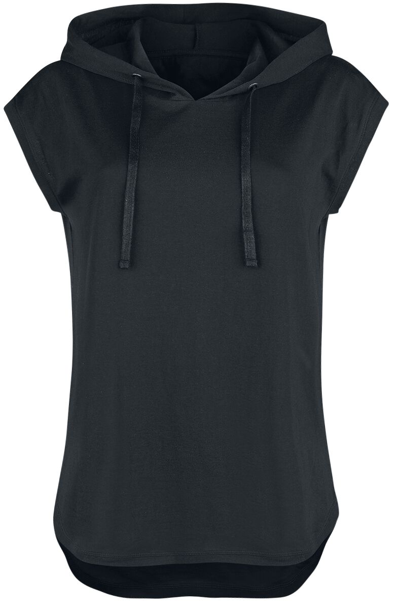 T-Shirt für Damen  schwarz Sleeveless Hoodie von RED by EMP