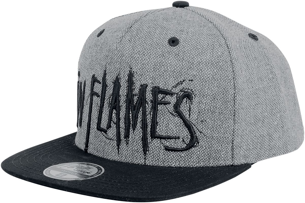 In Flames Logo Cap schwarz grau
