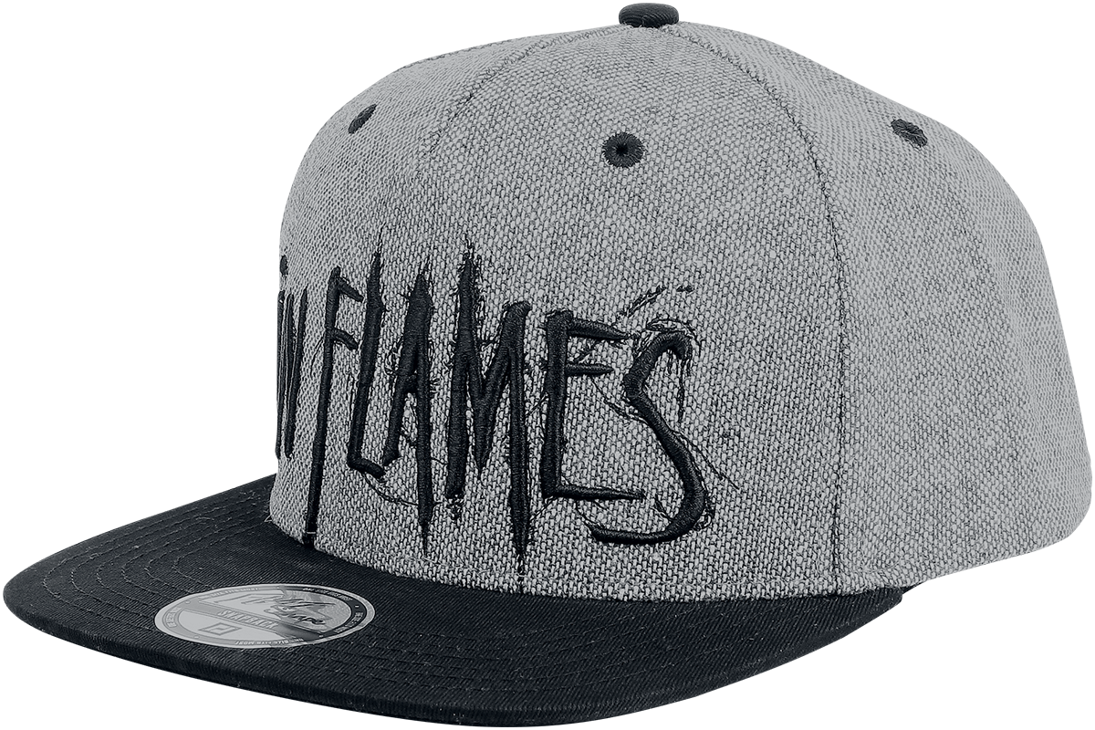 In Flames - Logo - Cap - schwarz| grau