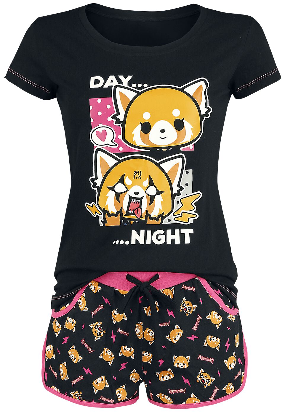 Image of Aggretsuko Day Night Pyjama multicolor