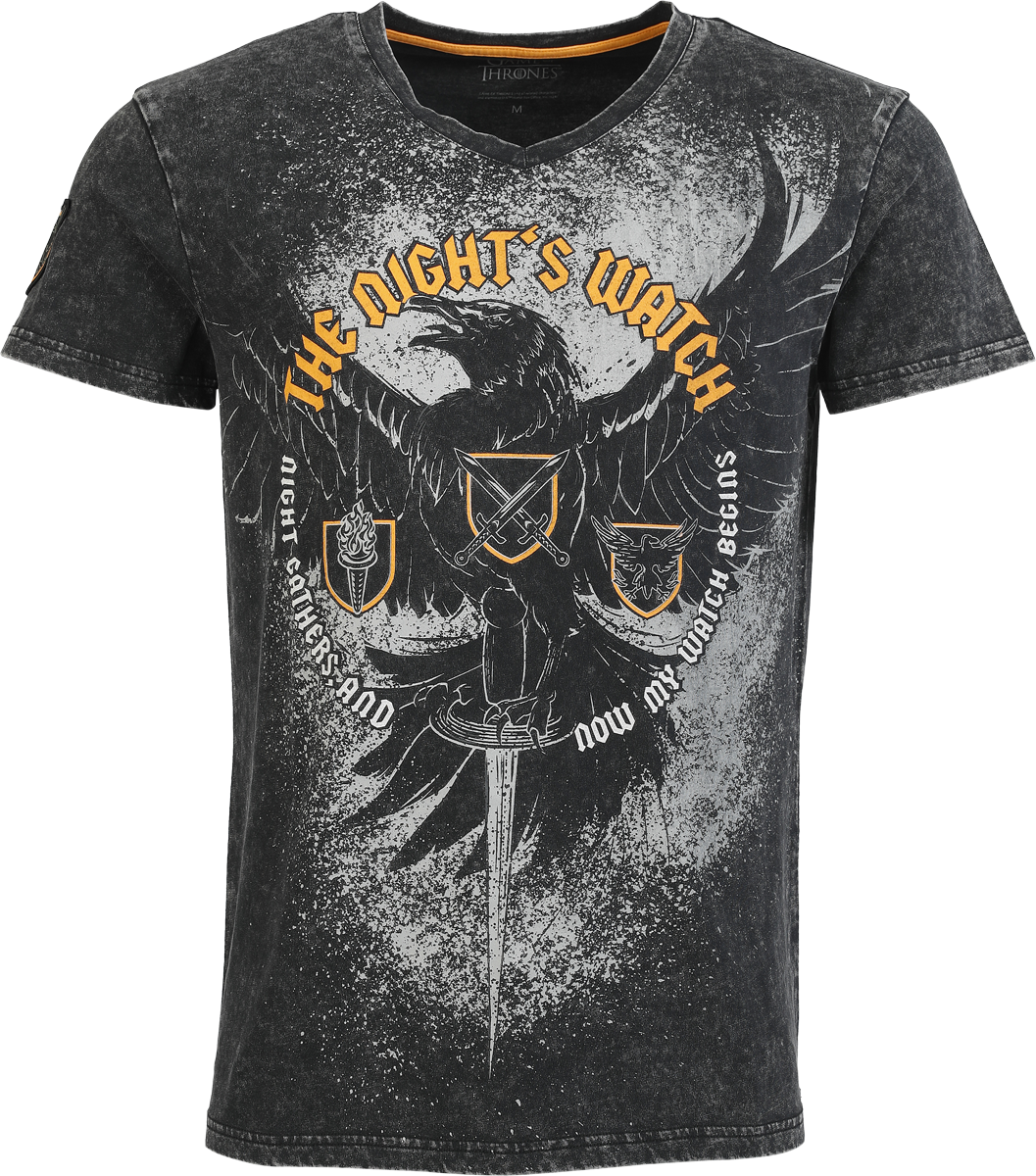 Game Of Thrones - The Night`s Watch - T-Shirt - charcoal