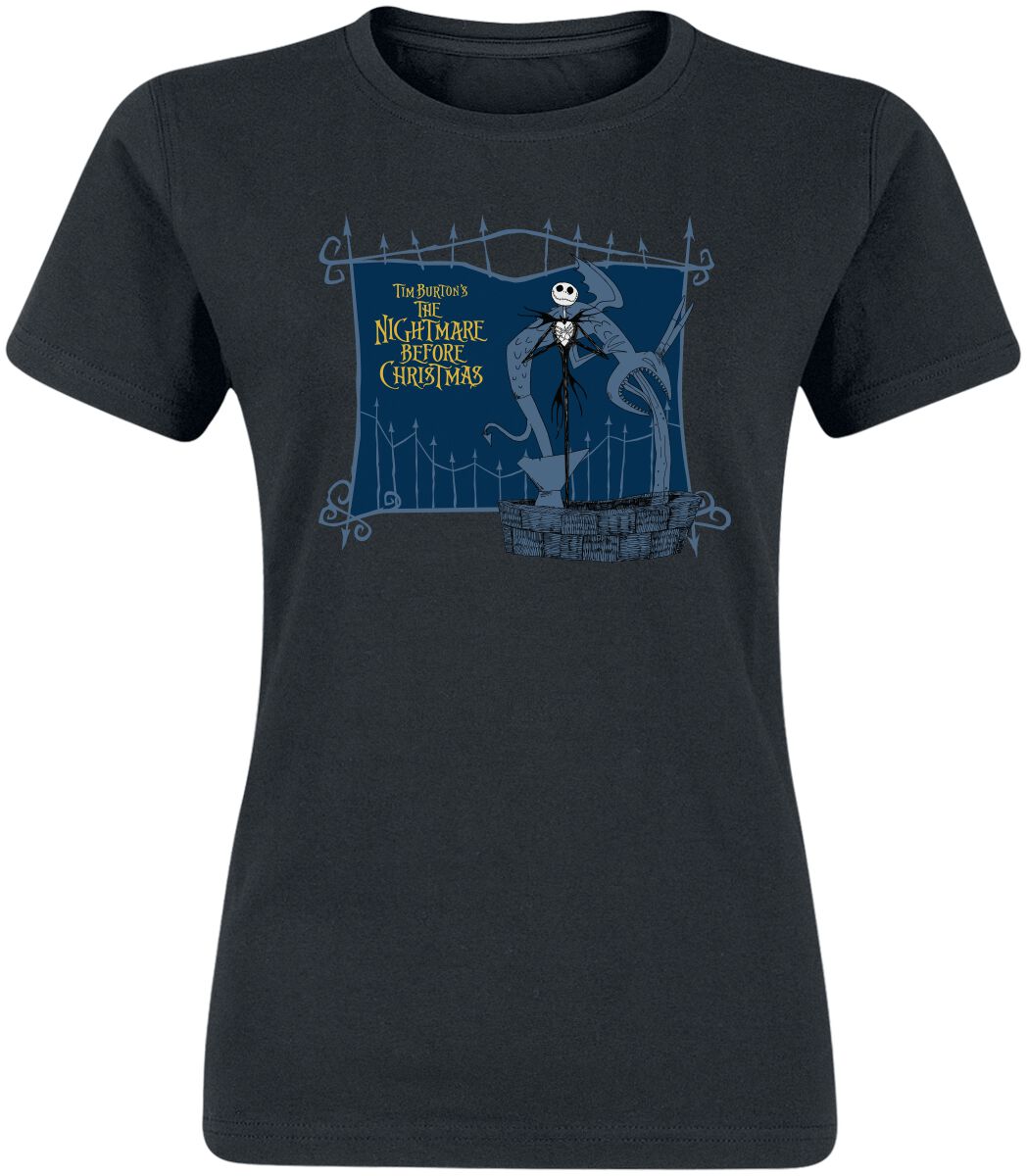Image of T-Shirt Disney di Nightmare Before Christmas - Jack and the Well - S a XXL - Donna - nero