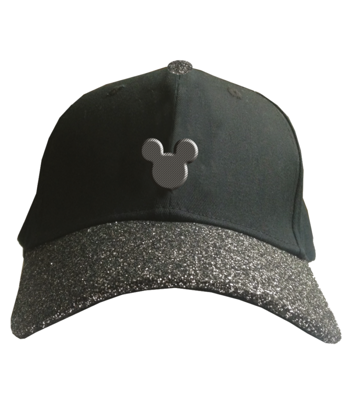 Mickey Mouse Disney Cap - Glitter Mickey - black