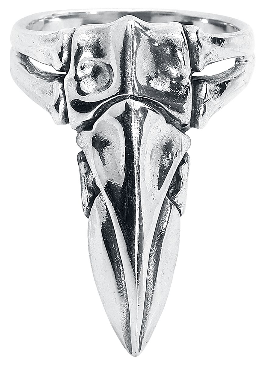 etNox Premium Raven's Beak Ring silver coloured