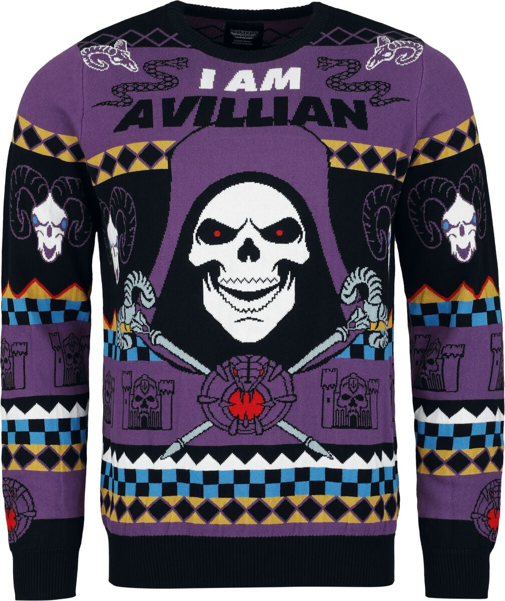 Masters Of The Universe Weihnachtspullover - Skeletor - S bis 3XL - für Männer - Größe XL - multicolor  - Lizenzierter Fanartikel