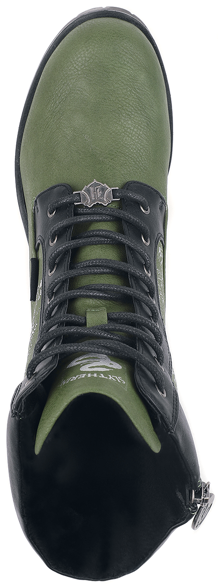 Harry Potter Slytherin Schnürstiefel dunkelgrün