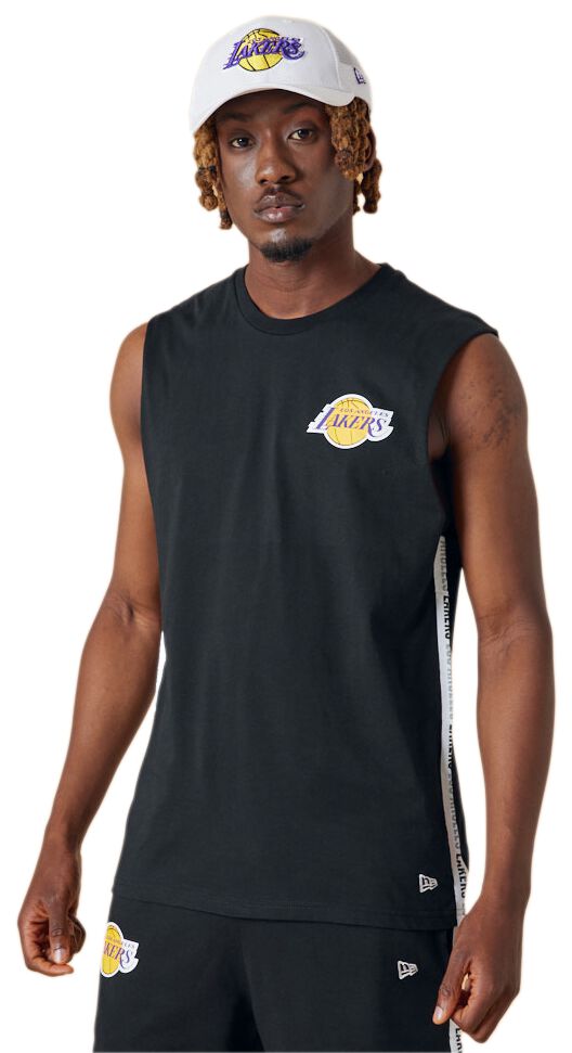 New Era – NBA Los Angeles Lakers Chest Logo Taping Tank-Top schwarz New Era – NBA Los Angeles Lakers Chest Logo Taping Tank-Top schwarz
