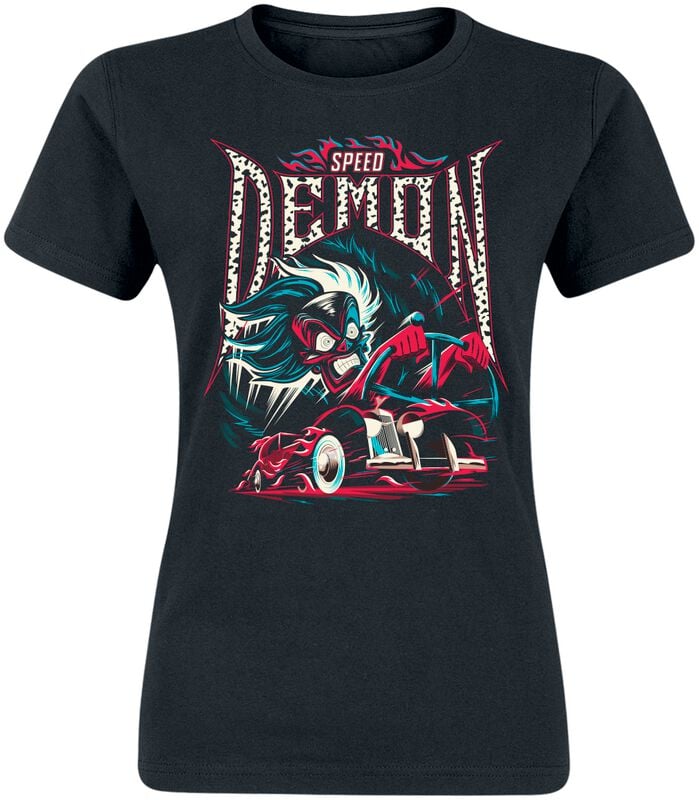 101 Dalmatiner Cruella Speed Demon T-Shirt schwarz in XXL