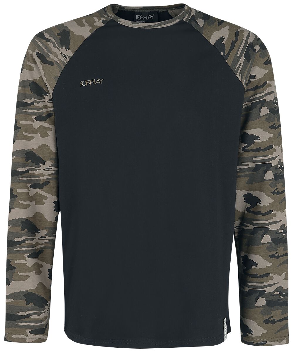 Forplay Jerry Long-sleeve Shirt camouflage black