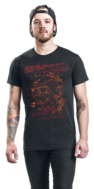 Band Merch Bekleidung Newport Helicopter | Skindred T-Shirt