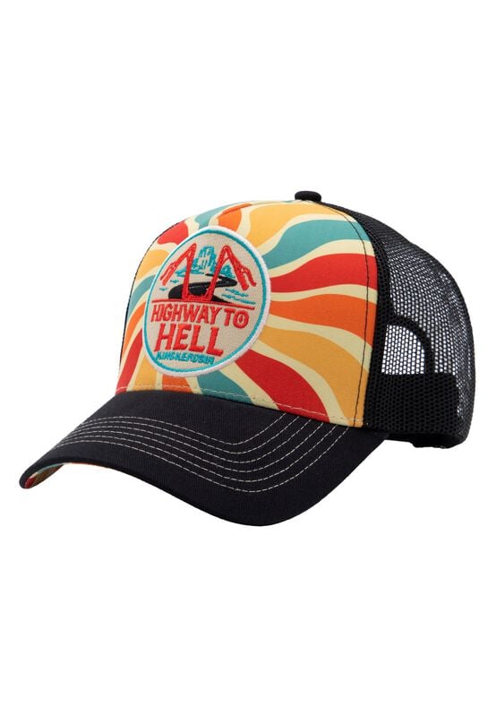 King Kerosin - Rockabilly Caps - Highway to Hell Trucker Caps - Unisex - flerfarget
