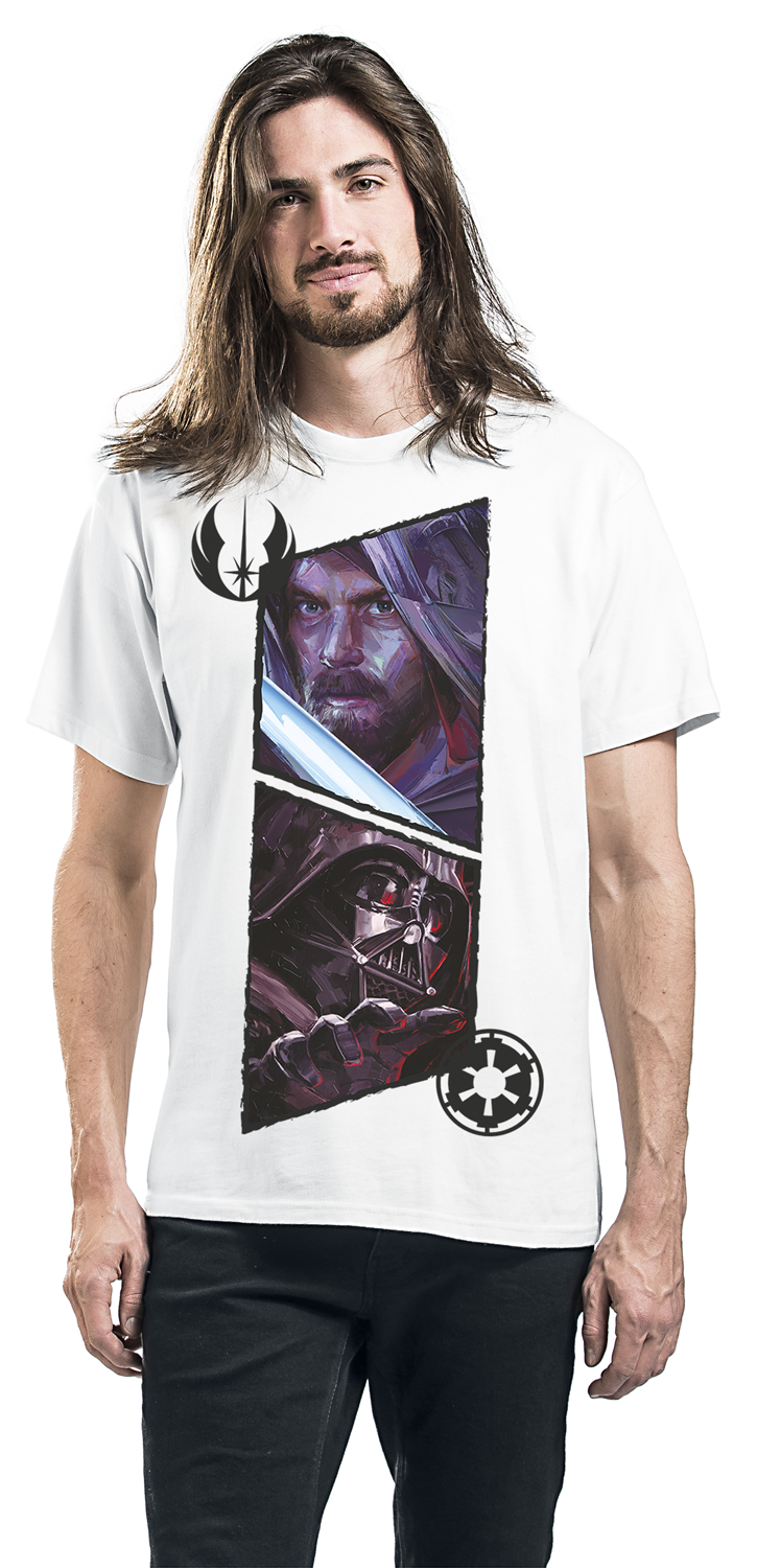 Star Wars Obi-Wan Kenobi - Battle T-Shirt weiß
