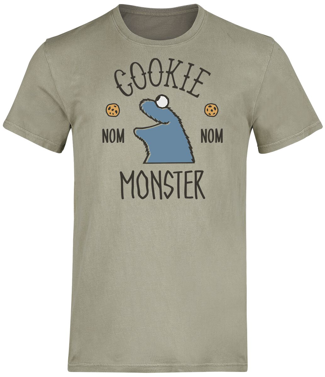 Sesamstraße T-Shirt – Cookie Monster – S bis XL – für Männer – Größe XL – grün  – EMP exklusives Merchandise!